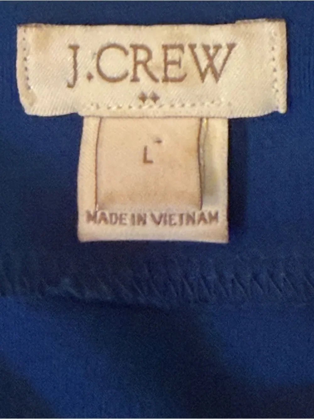 J. Crew Royal Blue Shift Dress Women's Large